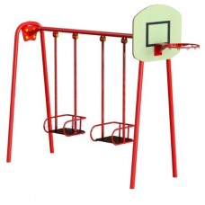 Дитяча гойдалка більша з баскетбольним кільцем для вулиці DІO-319