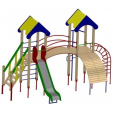 Дитячий ігровий комплекс двубашенный 1500 (DIO702)