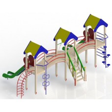 Дитячий ігровий комплекс трьохвежа 1500 (DIO803)